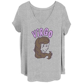 Juniors' Plus Size Zodiac Sign Virgo Graphic Tee