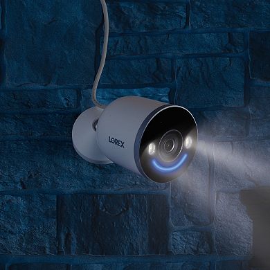 Lorex 4K Spotlight Indoor/Outdoor Wi-Fi 6 Security Camera with Smart Security Lighting
