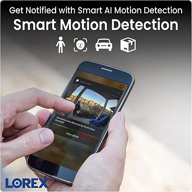 Lorex 4K Spotlight Indoor/Outdoor Wi-Fi 6 Security Camera with Smart Security Lighting