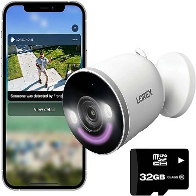 Lorex 4K Spotlight Indoor/Outdoor Wi-Fi 6 Security Camera with Smart Security Lighting