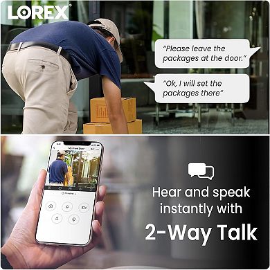 Lorex 2K Pan-Tilt Indoor Wi-Fi Security Camera