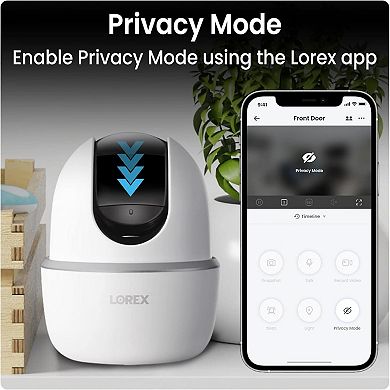 Lorex 2K Pan-Tilt Indoor Wi-Fi Security Camera