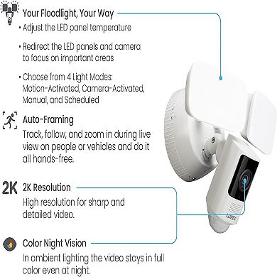 Lorex 2K Wi-Fi Floodlight Security Camera