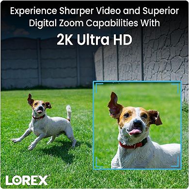 Lorex 2K 8-Channel 32GB NVR System with Four Outdoor Battery Security Cameras
