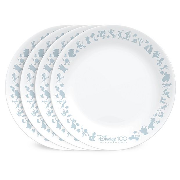Disney Themed 11 Piece Ceramic Dinnerware Set, Plates