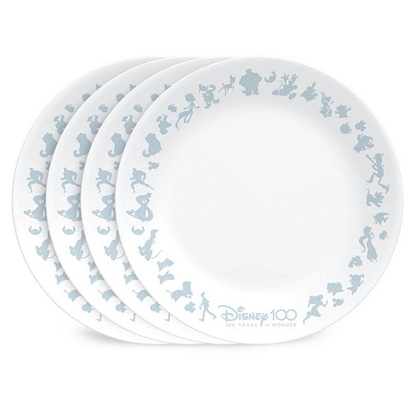 Disney Commemorative Series 4pc. Appetizer Plate Set by Corelle