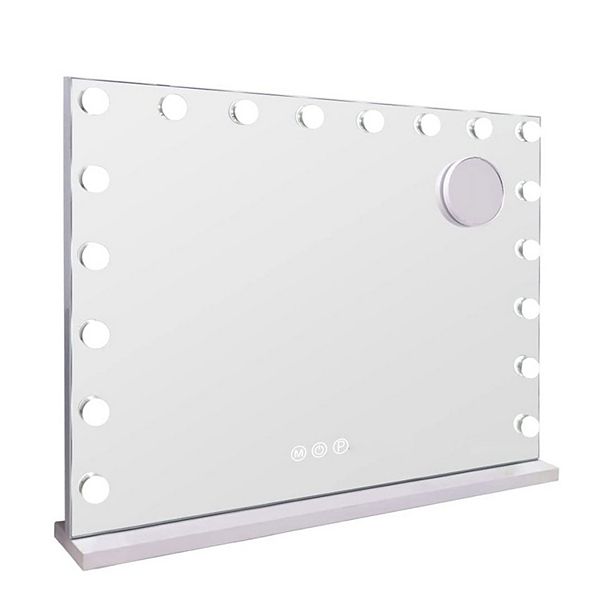 Fenchilin 32 x 23 in. Lighted Large Hollywood Vanity Makeup Mirror with