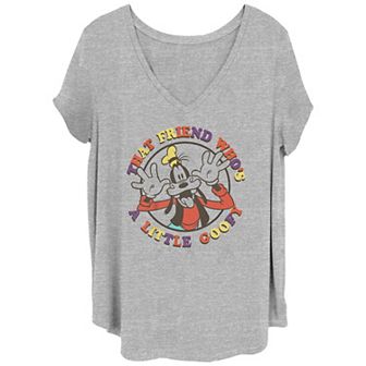 Disney's Mickey & Friends Juniors' Plus Size That Friend Who's A Little Goofy Graphic Tee