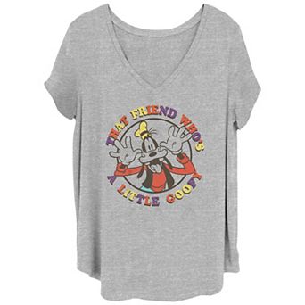 Disney's Mickey & Friends Juniors' Plus Size That Friend Who's A Little Goofy Graphic Tee