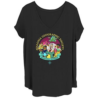 Disney's Strange World Juniors' Plus Size Avalonia Geographic Society Venture Beyond Graphic Tee