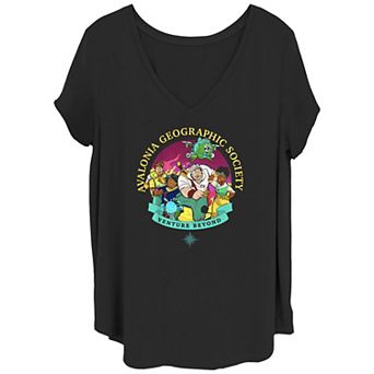 Disney's Strange World Juniors' Plus Size Avalonia Geographic Society Venture Beyond Graphic Tee