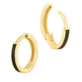 Color Romance 12.35 mm Enamel Hoop Earrings