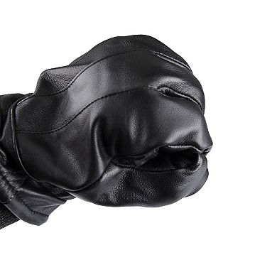 Men's Dockers® Cuffed Leather Touchscreen Gloves