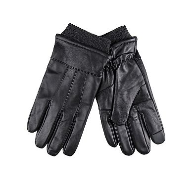 Men's Dockers® Cuffed Leather Touchscreen Gloves