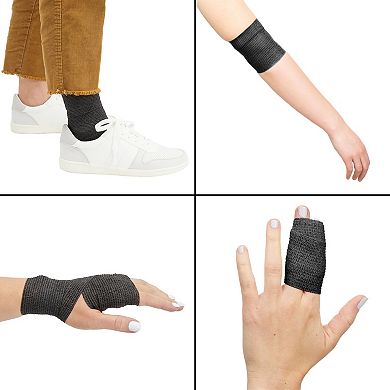 12-Rolls Self Adherent Bandage Wrap, Vet Tape, Medical Tape (2 In x 15 ft)