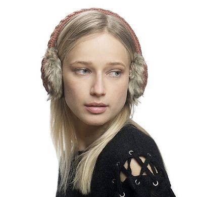 Cable knit adjustable earmuffs