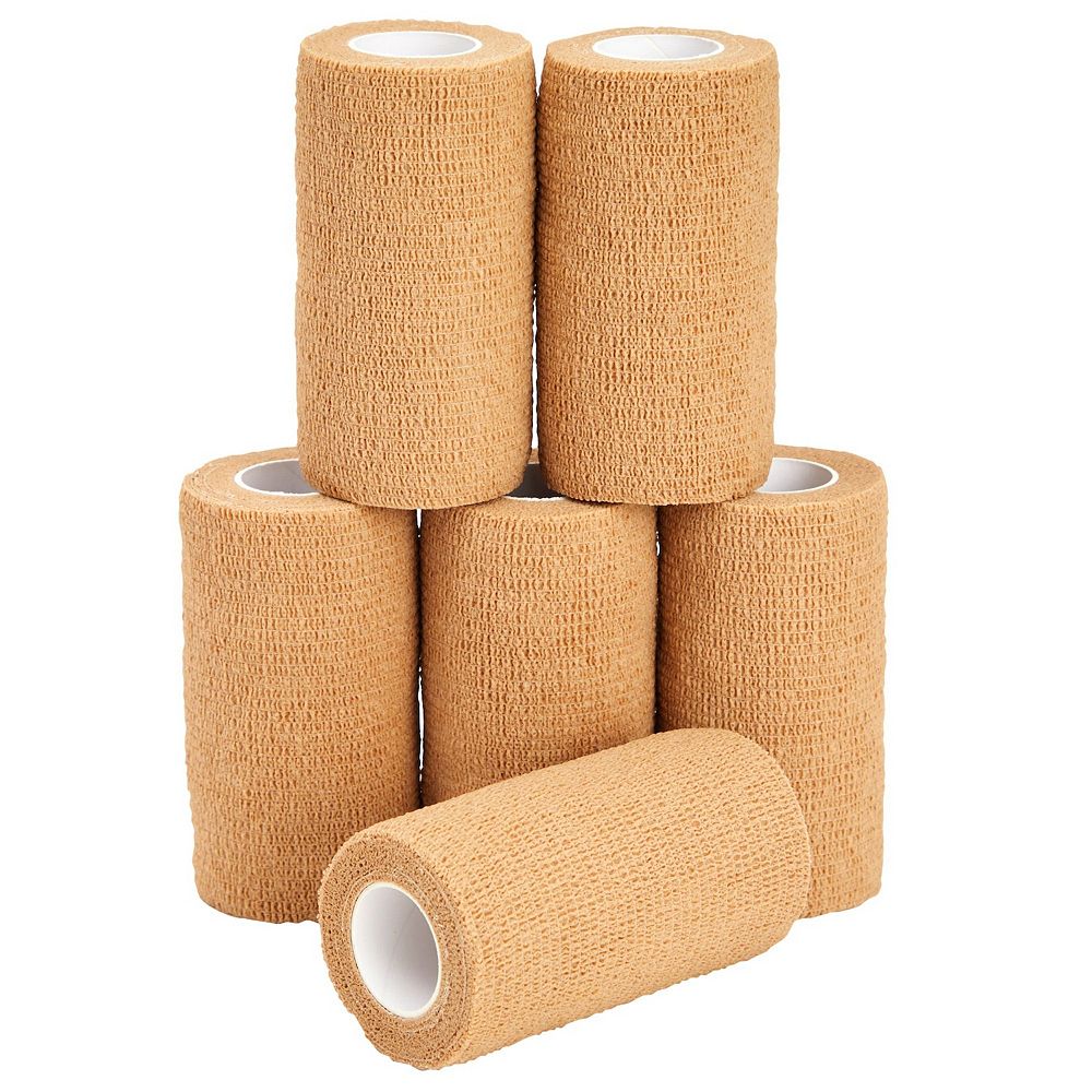 24 Rolls Self Adhesive Bandage Wrap Cohesive Banda... - Grandado