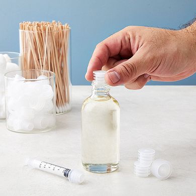 45 Pack Press-In Bottle Adapter for Medicine Dosing, Oral Dispensers, 3 Sizes