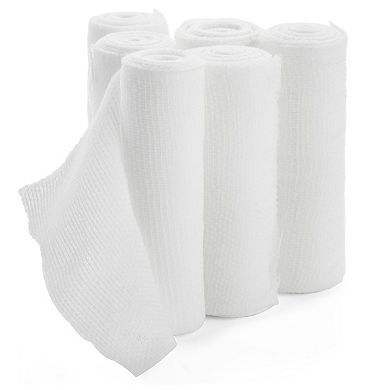 48 Pack 4 Inch Gauze Bandage Roll, Rolled Gauze Wrap (2.6 Yards)