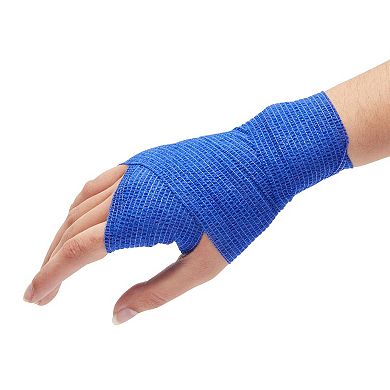 12 Rolls Self Adherent Bandage Wrap, 4 In Wide Cohesive Tape, 12 Colors, 5 Yards