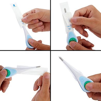 100-Pack Disposable Digital Thermometer Probe Covers, Sheath Sleeves