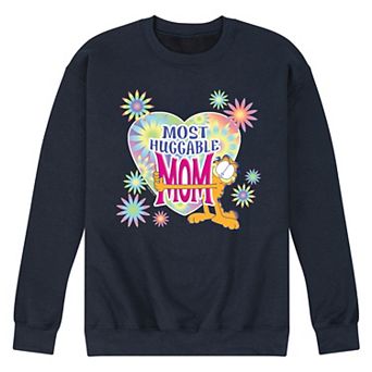 Men's Garfield Most Huggable Mom Graphic Fleece Pullover