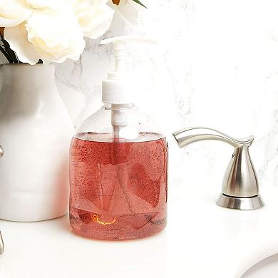 4 Pc Gel Plastic Shower Foaming Bottle Soap Dispenser Liquid Pump Container 17oz