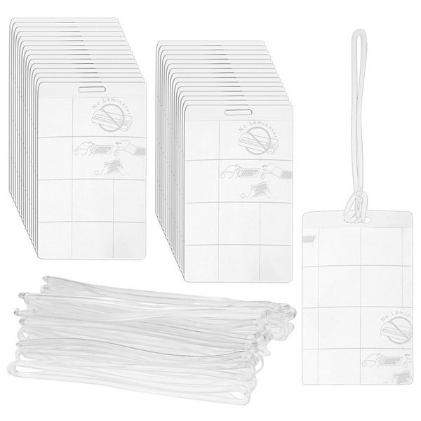 Juvale 30pack Adhesive Laminating Pouches For Travel Luggage Tags Id Badge