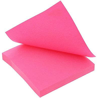15Pcs Neon Assorted Colors Note Pads 3" x 3" 100 Sheet for School Office Home