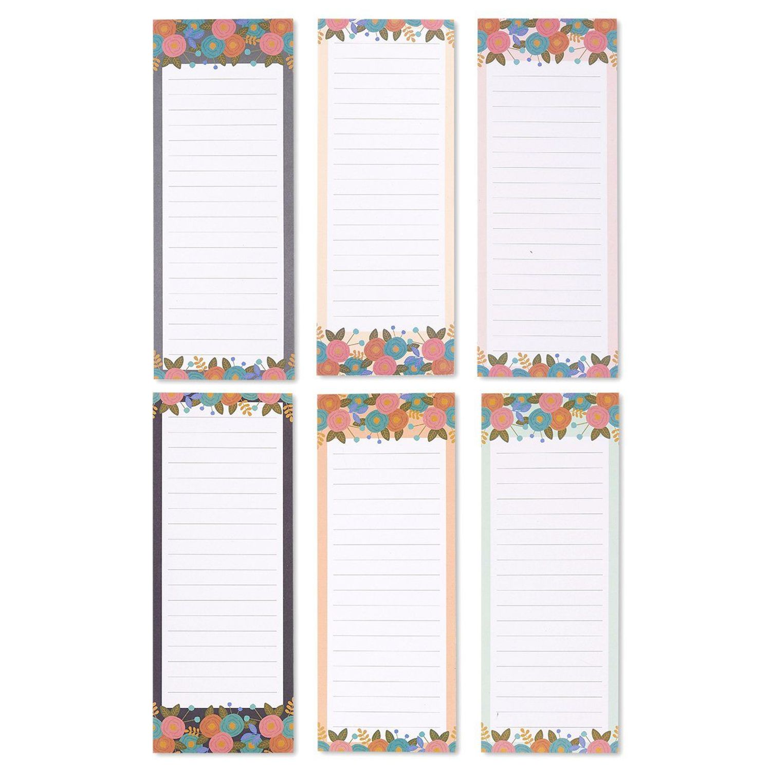6 Pack Sticky Notepads with Dot Graph Paper, 6 Index Tabs (3x5 in, 360  Sheets)