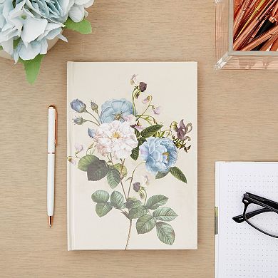 Dotted A5 Hard Cover Journal Notebook For Writing, Floral (5.5 X 8 In, 2 Pack)