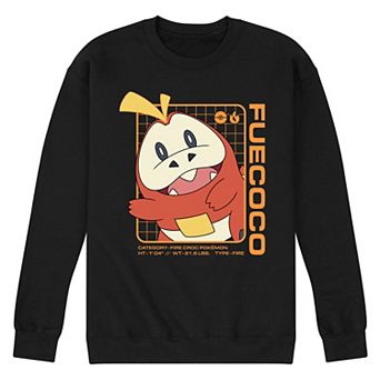 Men's Pokemon Fuecoco Stats Fleece Sweatshirt