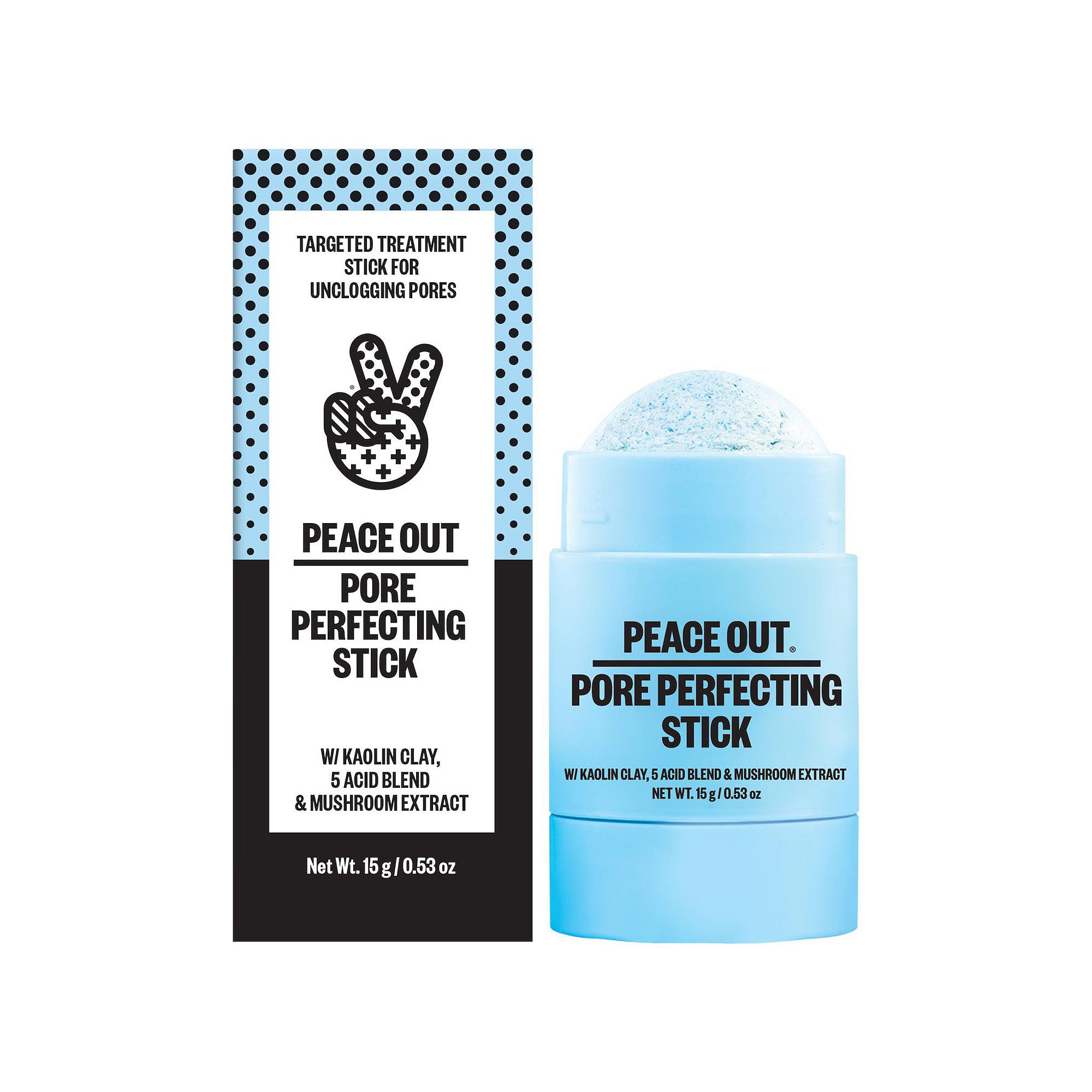 Peace Out AHA Pore & Blackhead Exfoliator Multitasking Treatment Stick, Siz