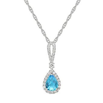 MASTERPIECE Sterling Silver Blue Topaz Pendant