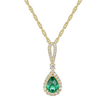 Emerald necklace kohls outlet