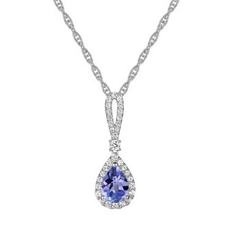Sterling Silver Tanzanite Pendant