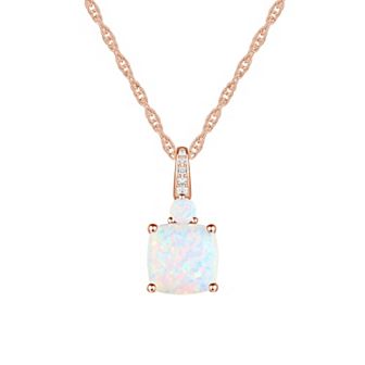 14k Rose Gold Over Silver Citrine Pendant