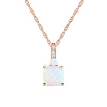 MASTERPIECE 14k Rose Gold Over Silver Citrine Pendant