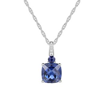 MASTERPIECE Sterling Silver Lab-Created Sapphire Pendant