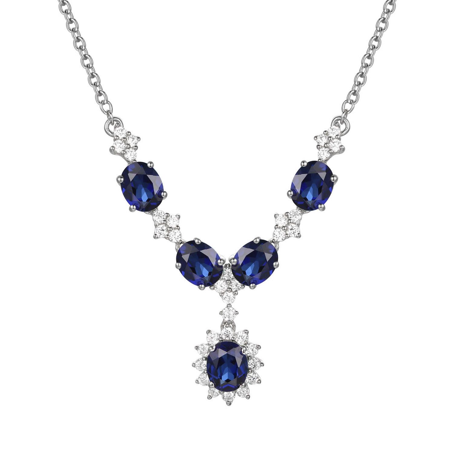 Kohl's blue sapphire on sale necklace