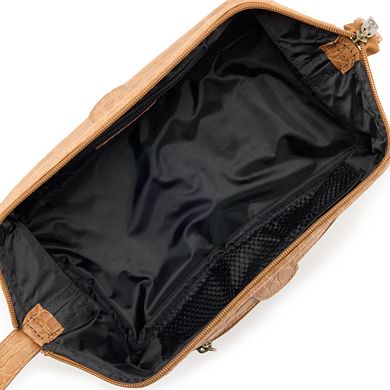 AmeriLeather Textured Leather Toiletry Bag & Travel Accessories