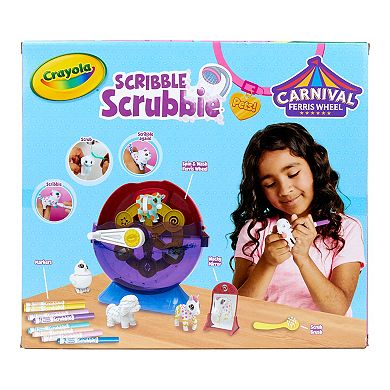 Crayola Scribble Scrubbie Pets Spin & Wash Carnival Playset