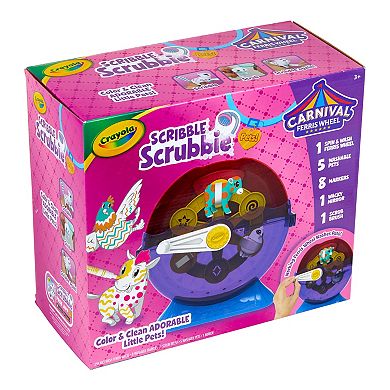 Crayola Scribble Scrubbie Pets Spin & Wash Carnival Playset