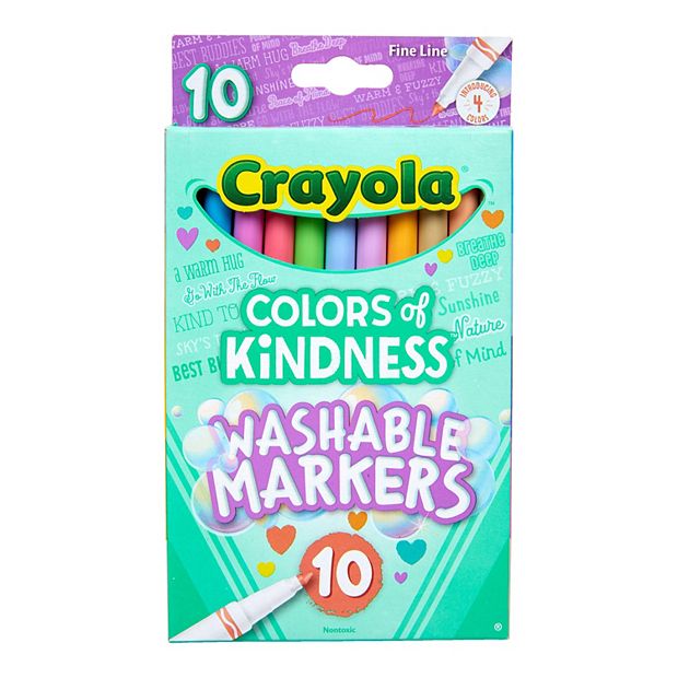 Crayola 10-ct. Colors of Kindness Fine Line Washable Markers