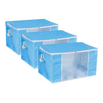 Clothes Organizer Comforters Storage Bag Clothing Storage Box, 3 pc