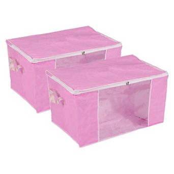 2 pc Clothes Storage Bags, Storage Bins Foldable Closet Organizers