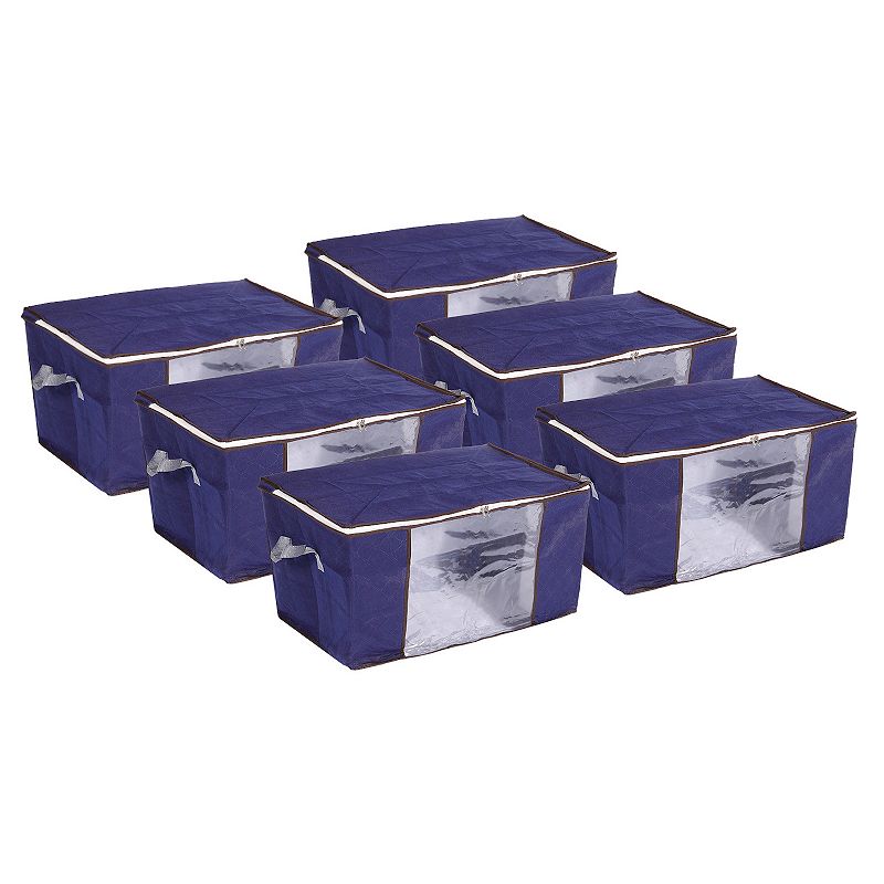 Foldable Storage Bins, Fabric Cubes (Cream, 16.2 x 10 x 12 in, 3
