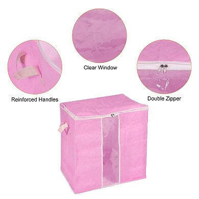 Foldable Wardrobe Storage Box Clothes Storage Bag Organizer, 4pcs