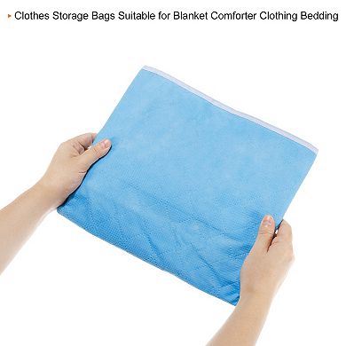 Clothes Storage Bags Comforters Blanket Closet Boxes Organizer, 4pcs
