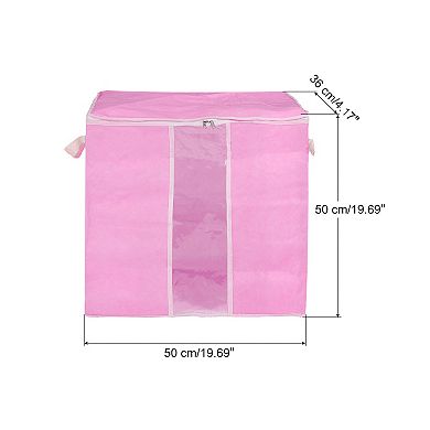 Clothes Storage Bags Foldable Closet Organizers With Handle, 2pcs